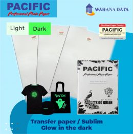 Jual Grosir Distributor Supplier Kertas Sublim Transfer Paper Pacific Glow In The Dark Gelap