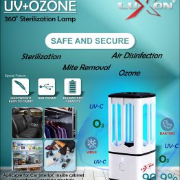 Lampu Sterilisasi Sterilizer UVC Ozone O3 Lamp Portable LUXON Wahana Data Surabaya (1)